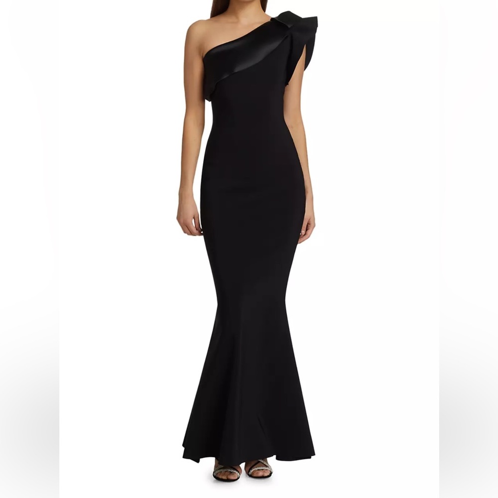 Chiara Boni Size 8 One shoulder black dress - Saks exclusive